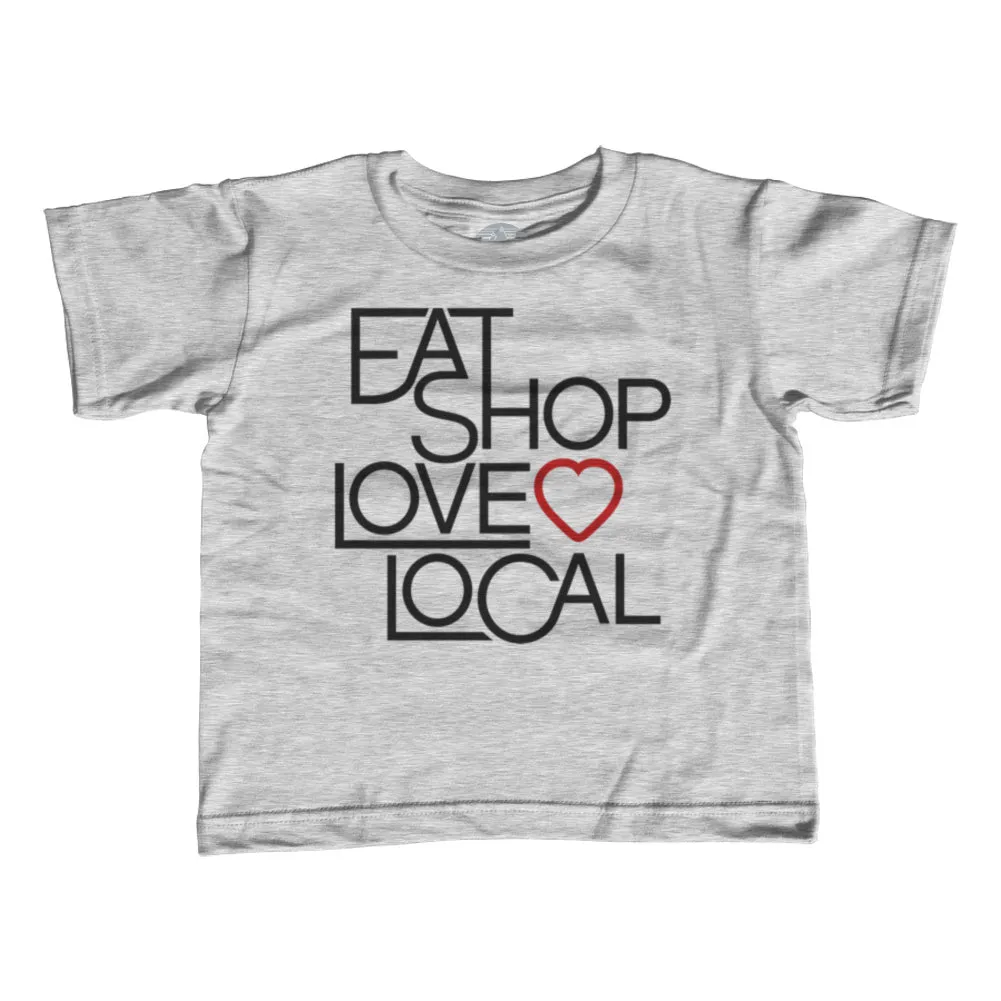 Boy's Love Shop Eat Local T-Shirt