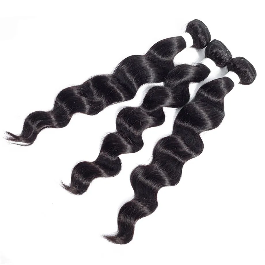 Brazilian Loose Deep 3 Bundles 100% Human Hair Weave Bundles Remy Hair Extension MYLOCKME