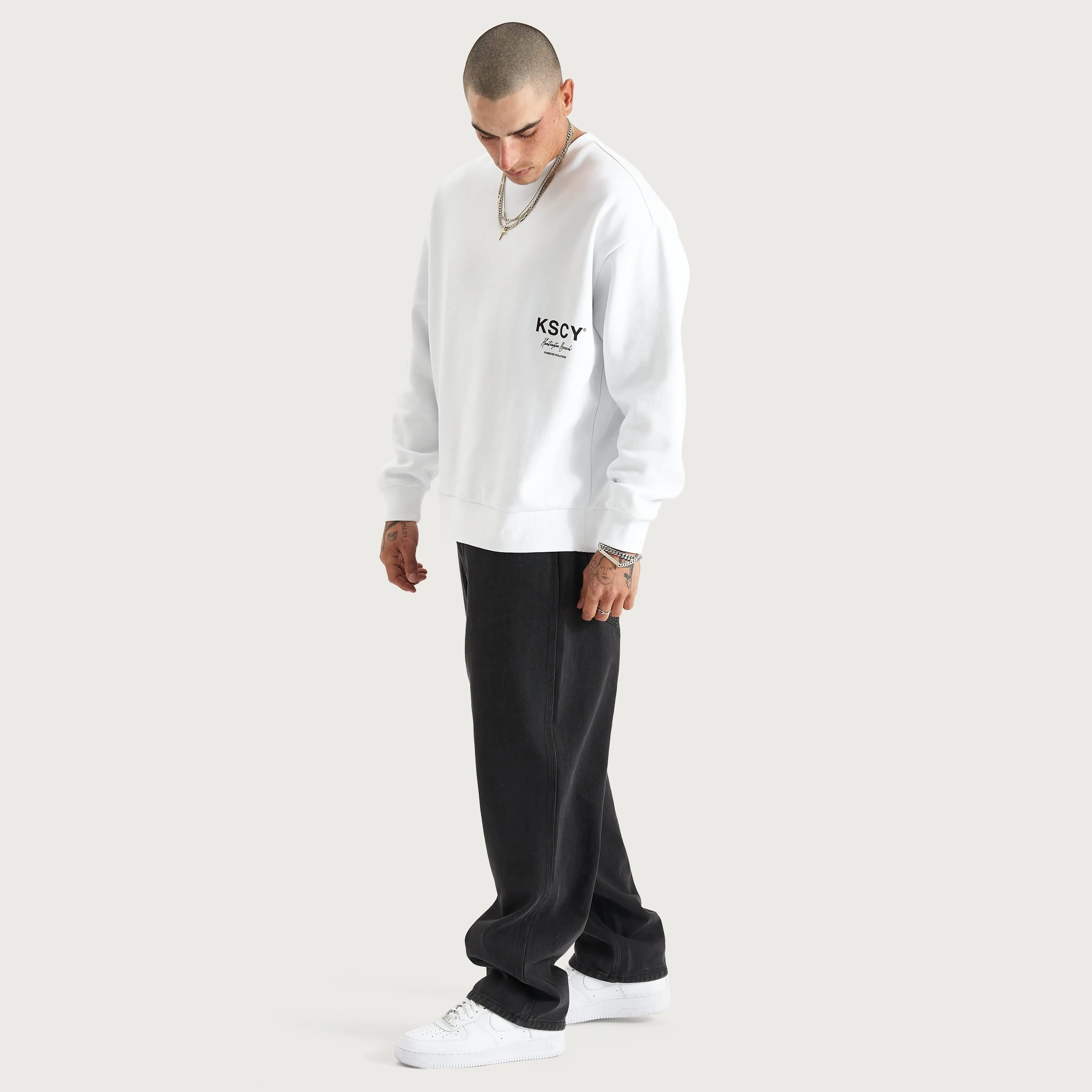 Brookhurst Relaxed Jumper Optical White