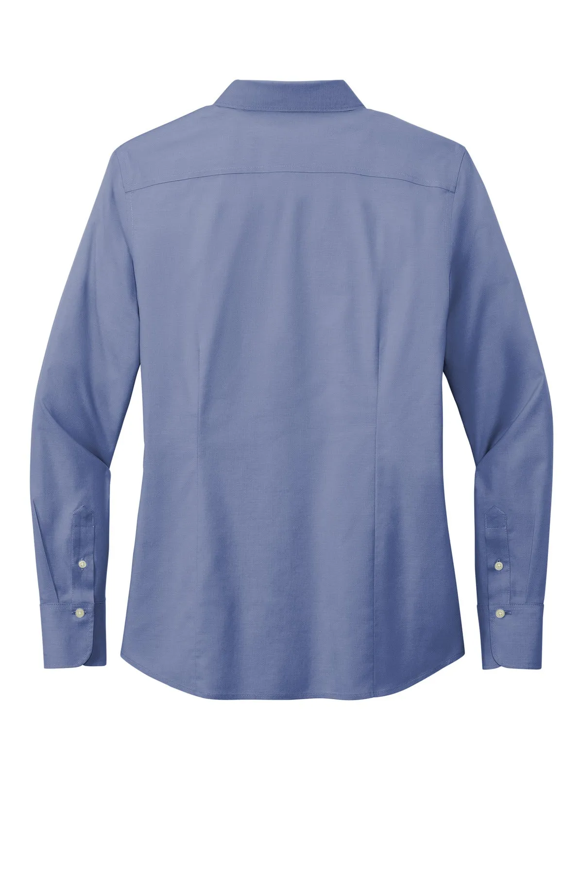 Brooks Brothers Women's Wrinkle-Free Stretch Pinpoint Shirt BB18001 Cobalt Blue