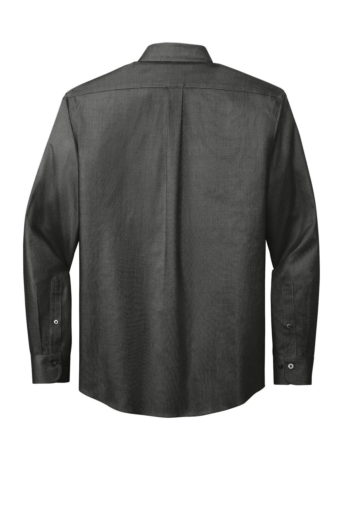 Brooks Brothers Wrinkle-Free Stretch Nailhead Shirt BB18002 Deep Black