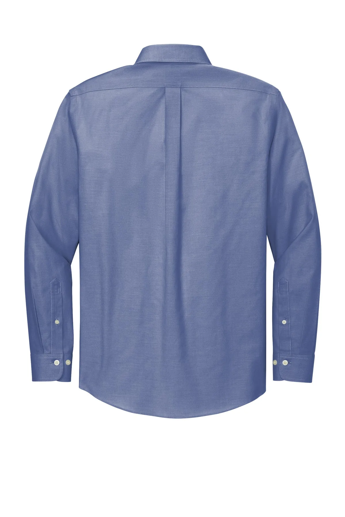 Brooks Brothers Wrinkle-Free Stretch Pinpoint Shirt BB18000 Cobalt Blue