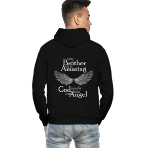 Brother Amazing Angel - Sister of an Angel Front Gildan Heavy Blend Adult Hoodie