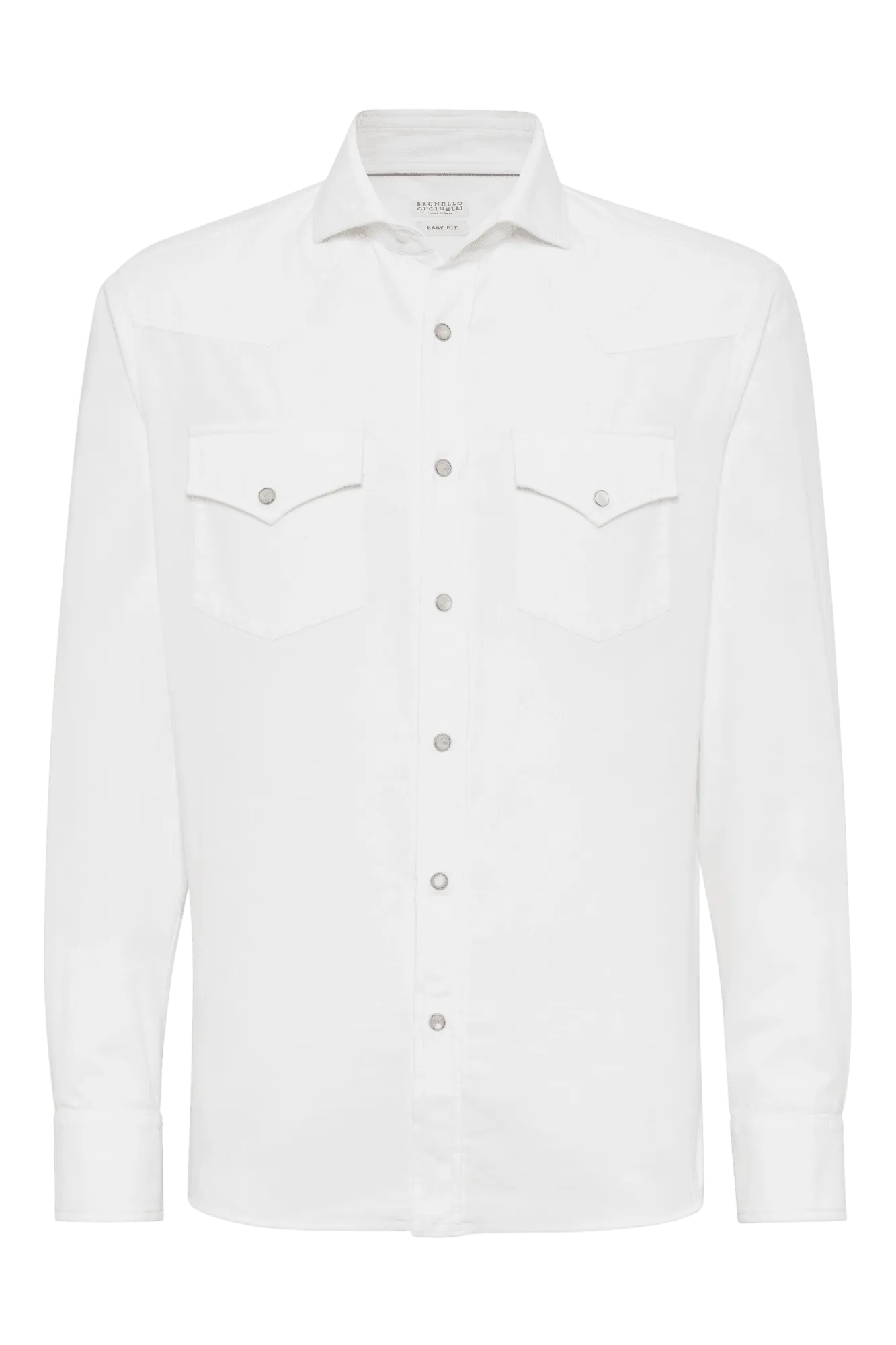 Brunello Cucinelli Men's Garment-dyed Easy Fit Western Shirt