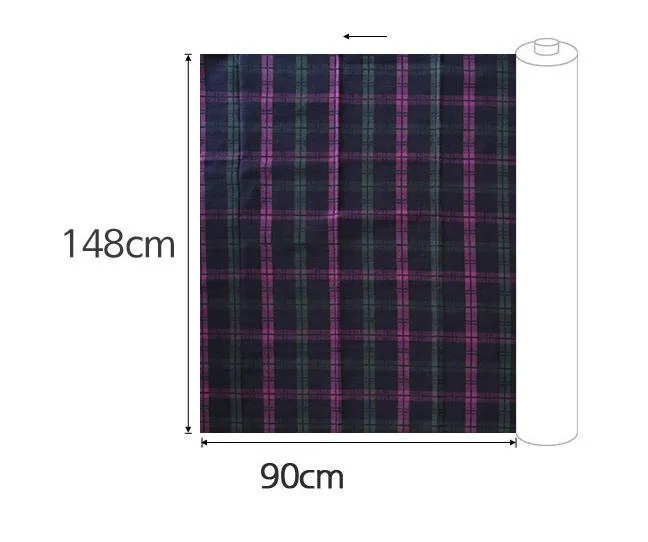 Brushed Checker Cotton Fabric, Tartan Check Fabric, Winter Fabric, Warm Fabric, Plaid Fabric, Quality Korean Fabric - By the Yard /52285