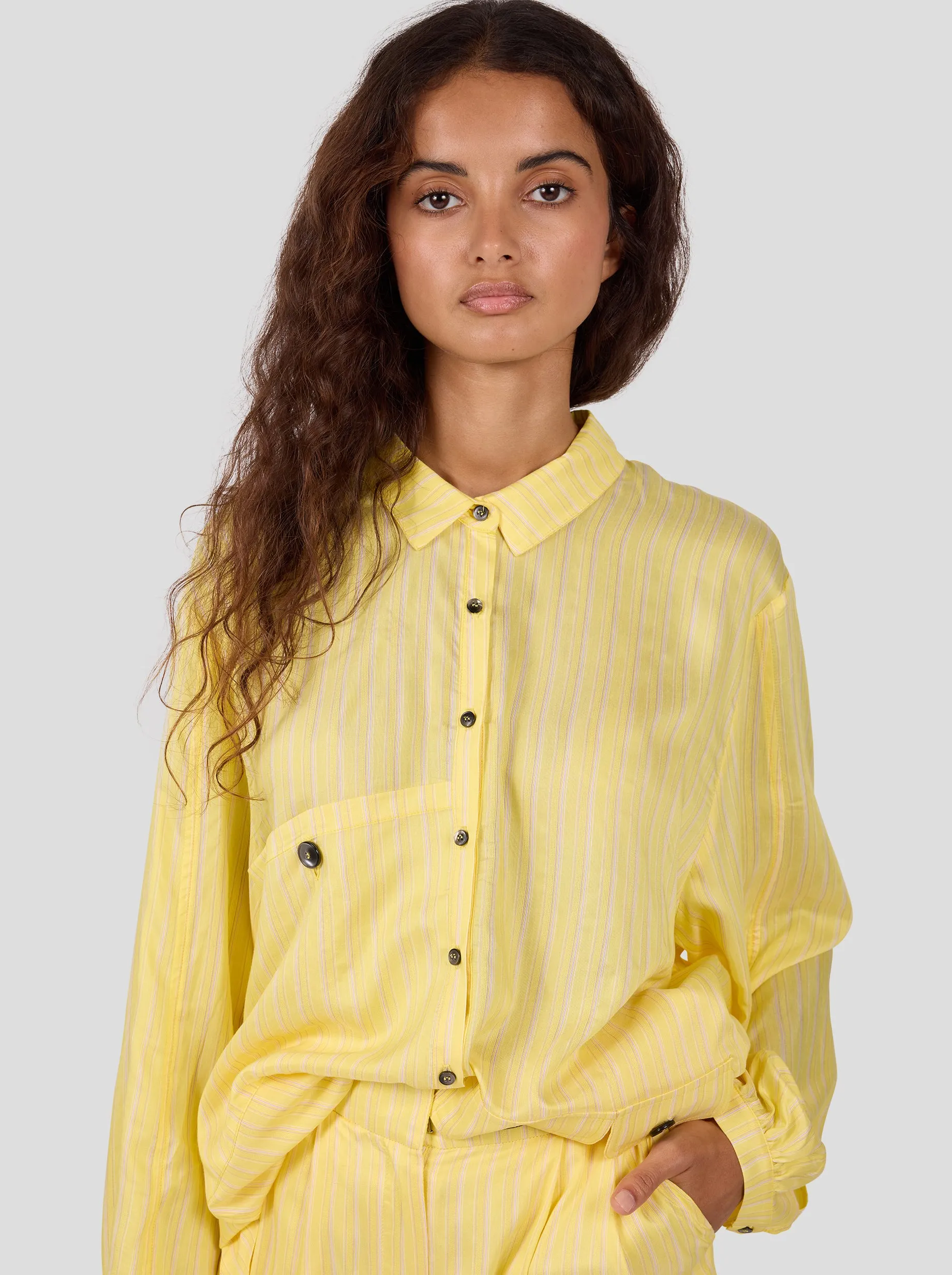 Buffalo Shirt in Limoncello Stripes