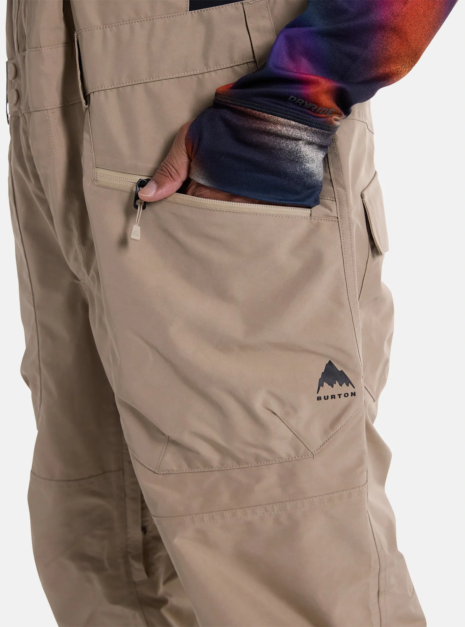 Burton GORE-TEX Reserve Bib Pants Mens 2025 Summit Taupe