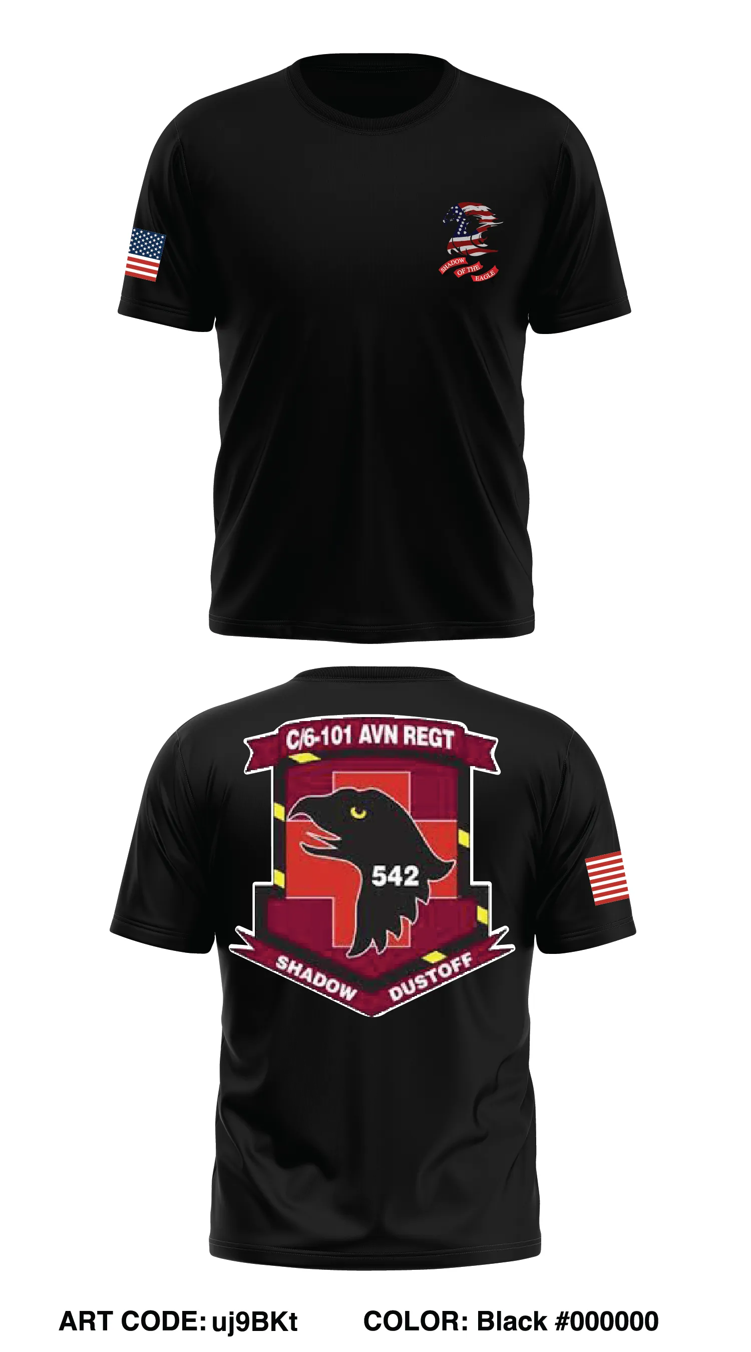 C Co, 6 BN, 101st CAB Store 1 Core Men's SS Performance Tee - uj9BKt