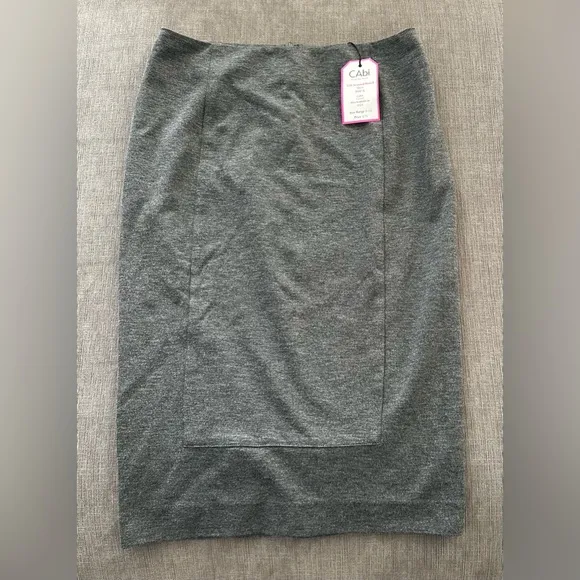 CABI Pencil skirt gravel grey 6 NWT