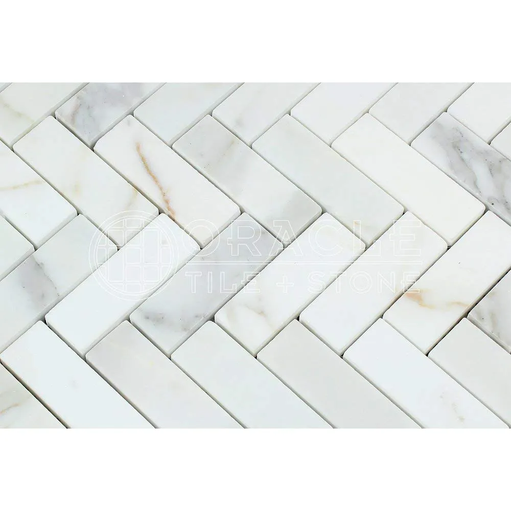 Calacatta Gold (Italian Calcutta) Marble 1 X 1 Mosaic Tile, Polished