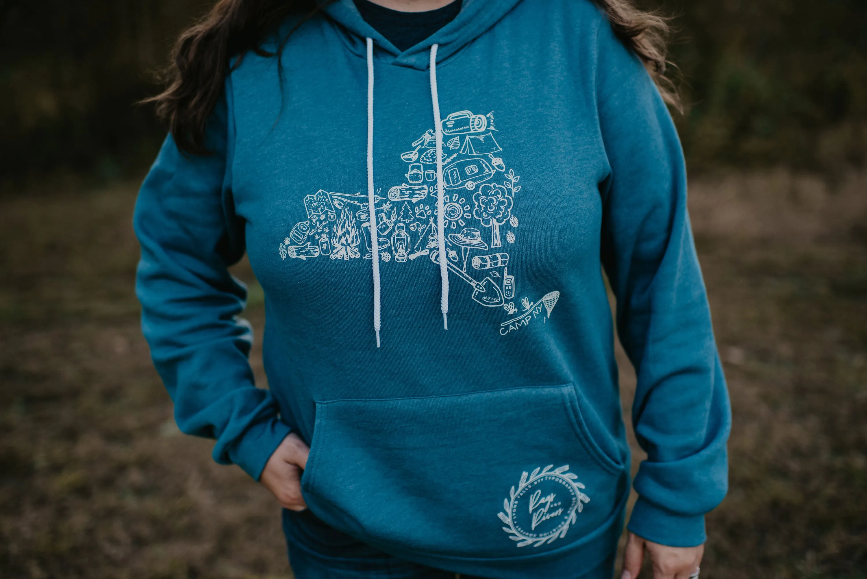 Camp Collection - Camp NY or Circle Design Hoodie - Rags and Rivers Branded