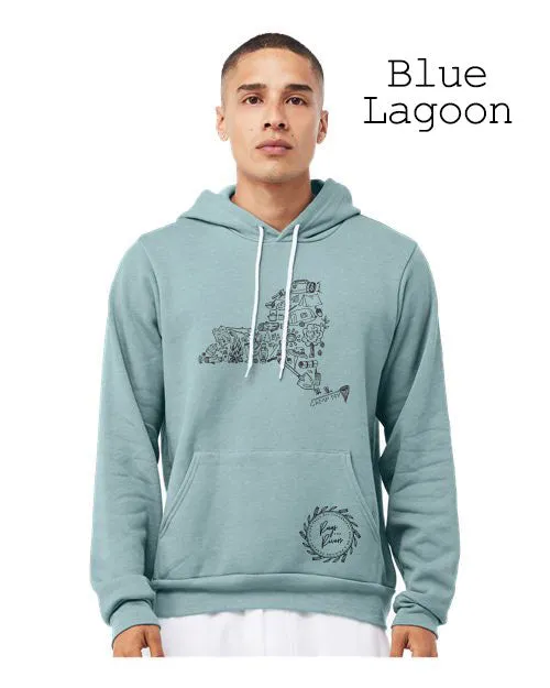 Camp Collection - Camp NY or Circle Design Hoodie - Rags and Rivers Branded