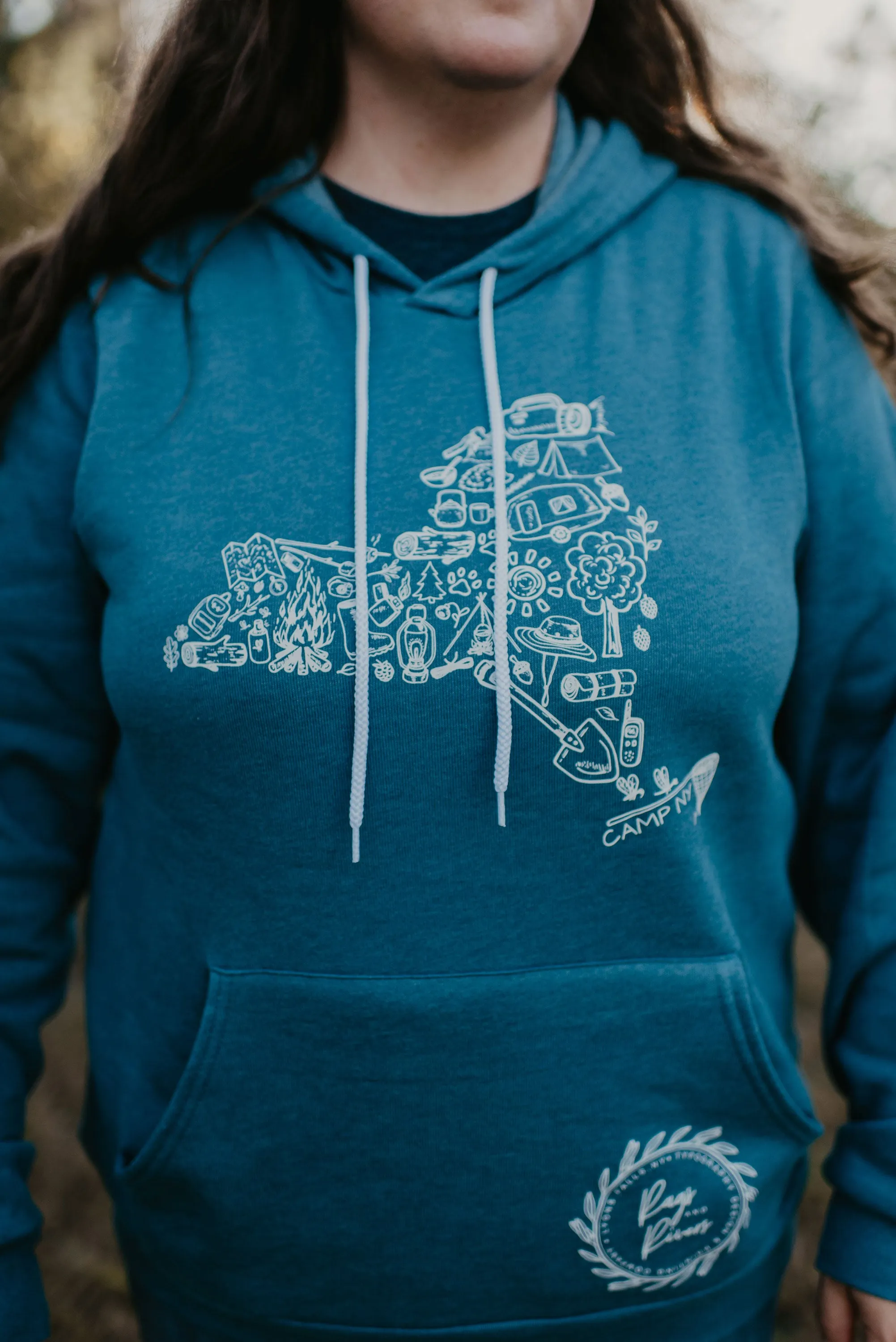 Camp Collection - Camp NY or Circle Design Hoodie - Rags and Rivers Branded