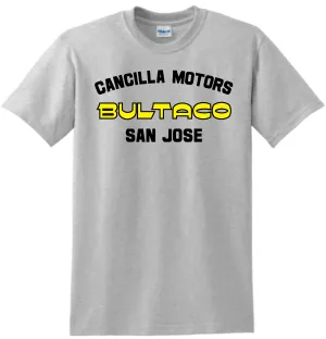 CANCILLA MOTORS BULTACO SAN JOSE T SHIRT