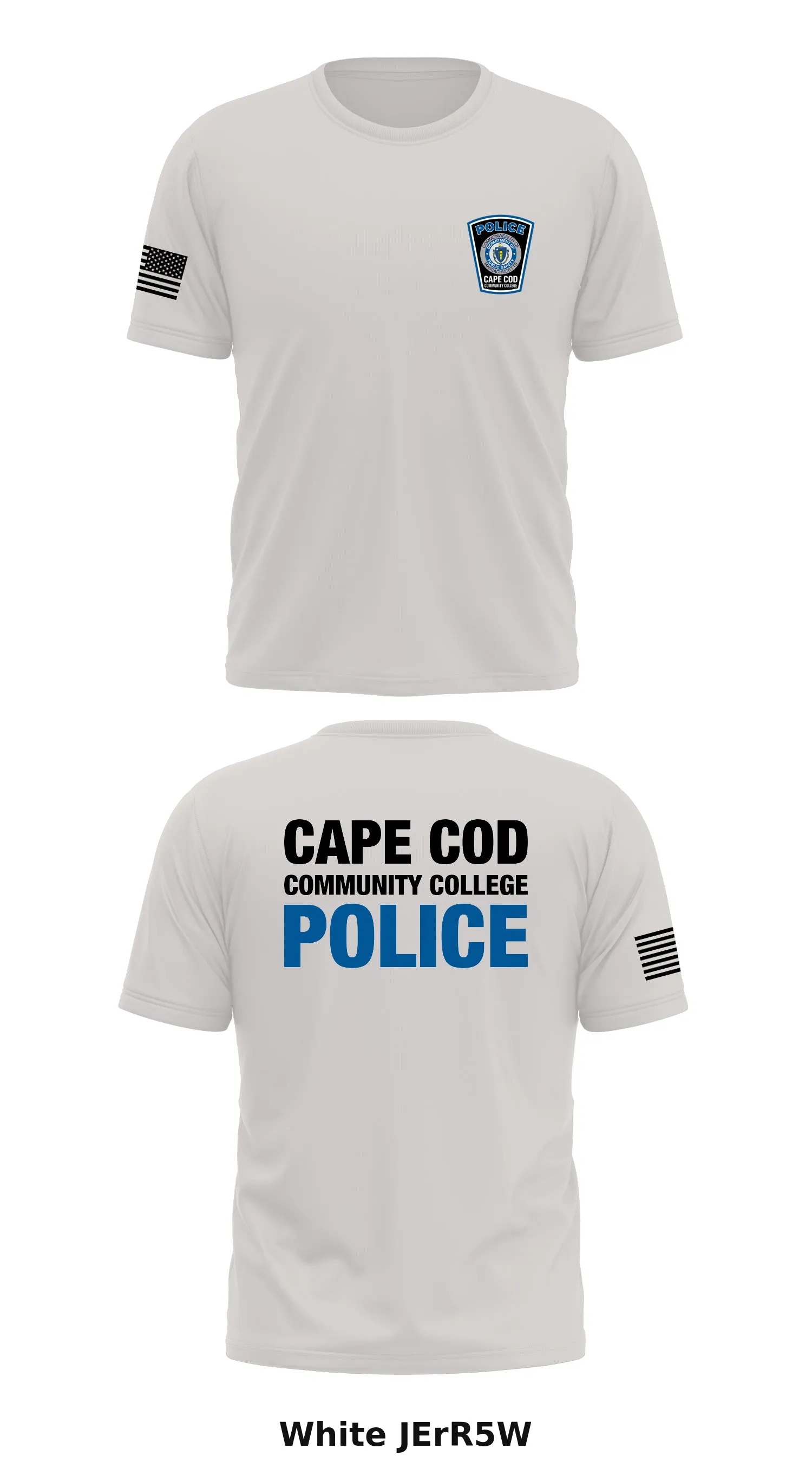 Cape Cod Community College Police Department Store 1 Core Men's SS Performance Tee - JErR5W