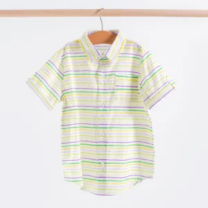 Carnival Time Short Sleeve Collared Shirt (Pre-order Arriving Fall 2025)