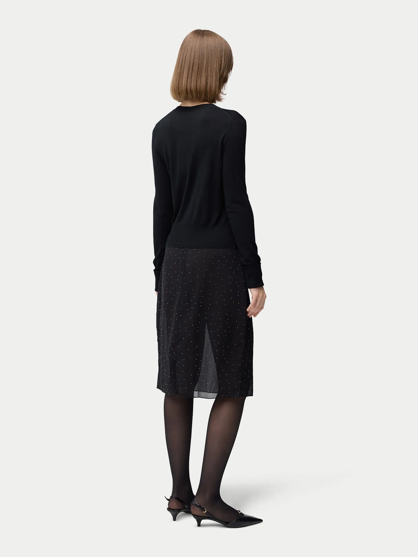 Cashmere Silk Buttoned Cardigan