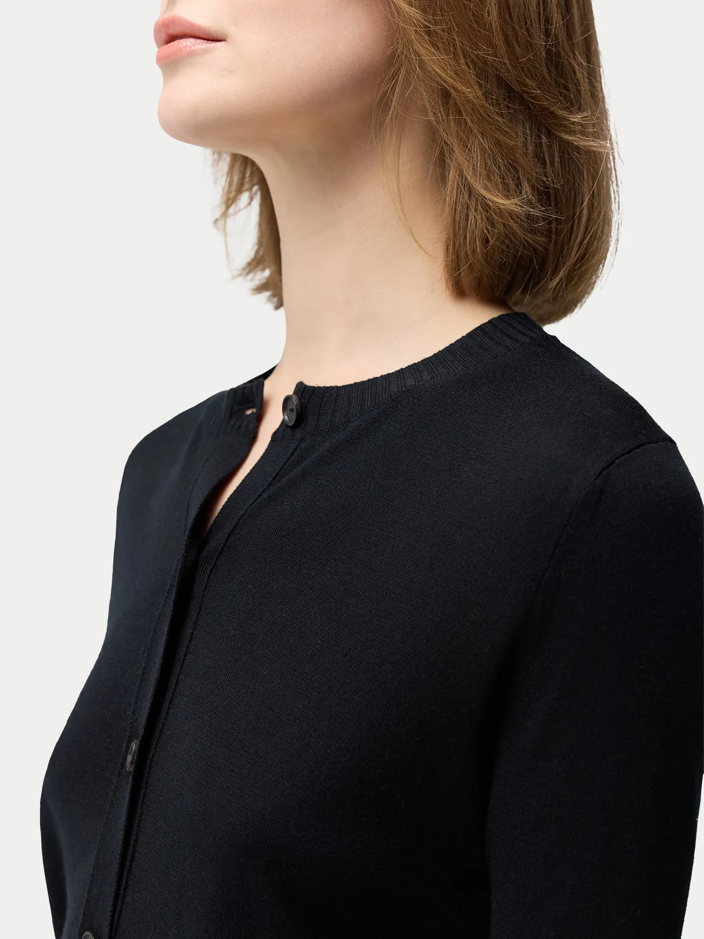 Cashmere Silk Buttoned Cardigan