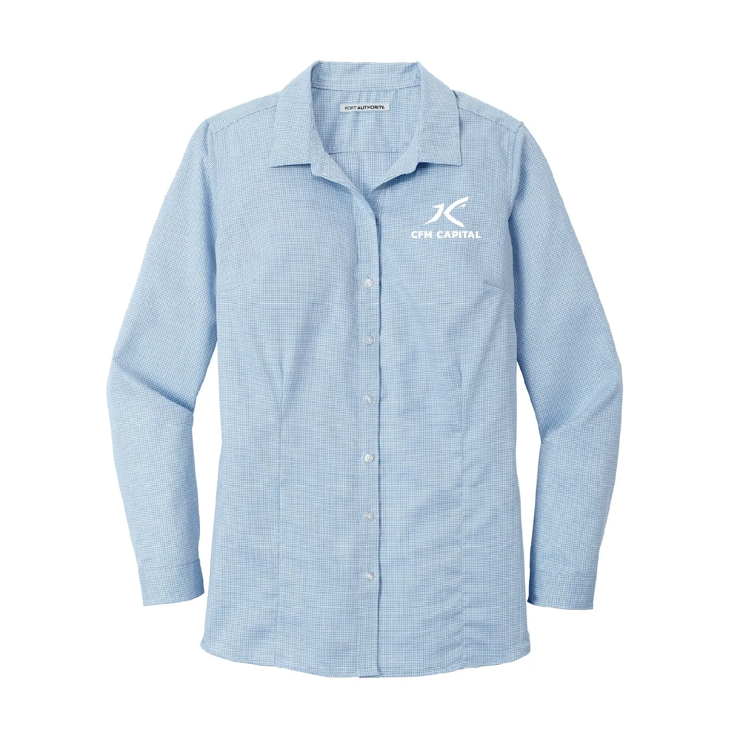 CFM 2 Ladies Pincheck Easy Care Shirt