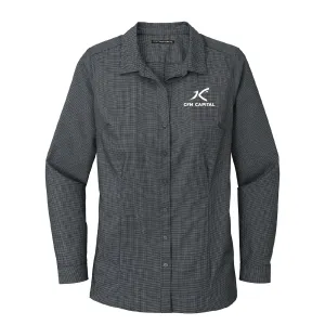 CFM 2 Ladies Pincheck Easy Care Shirt