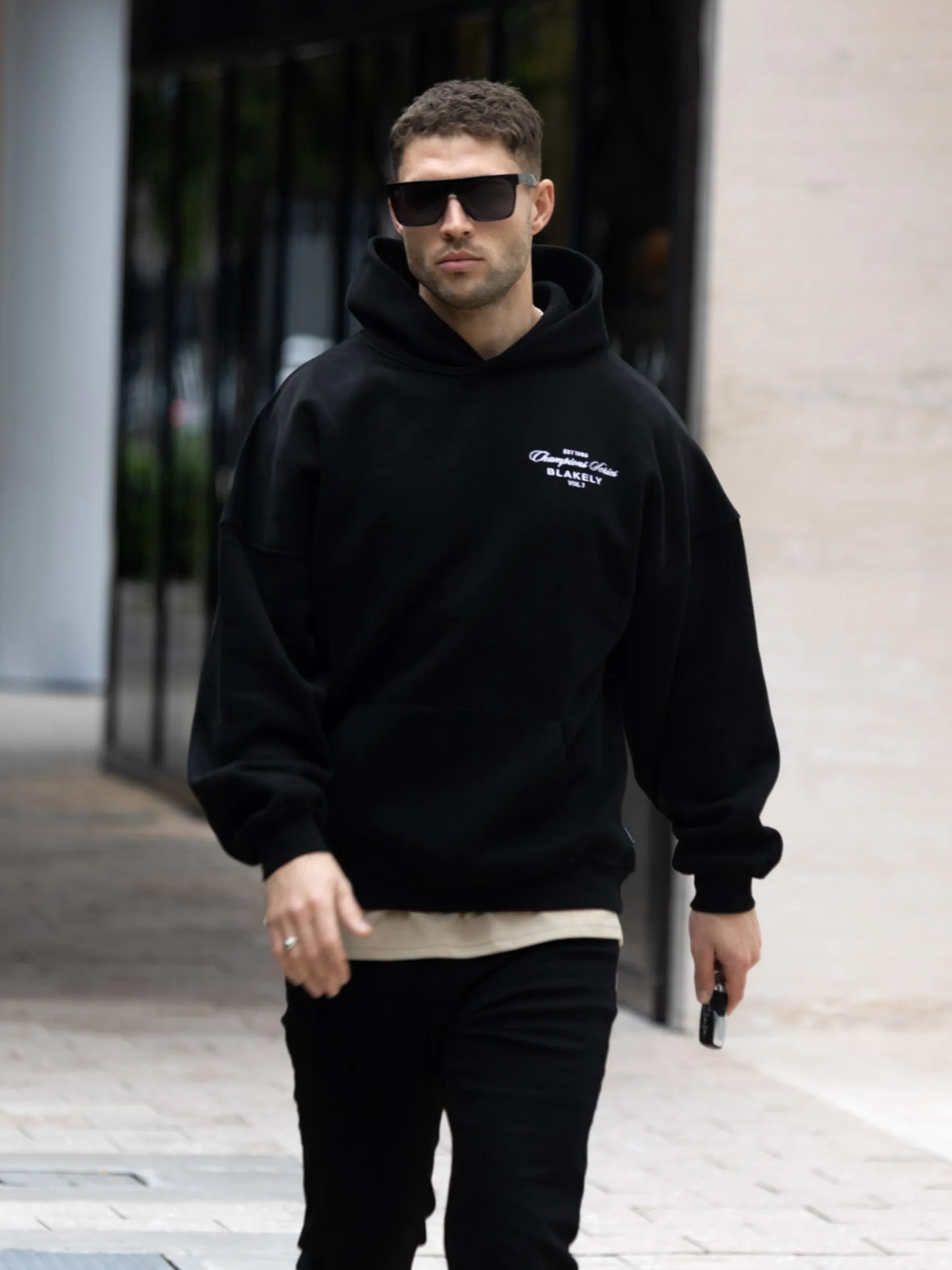 Champions Relaxed Hoodie - Black