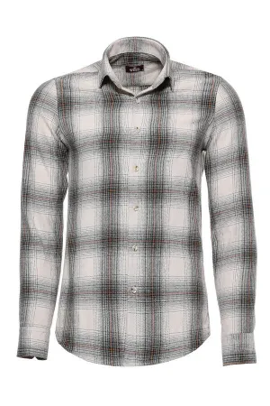 Checked Beige Men Lumberjack Shirt - Wessi