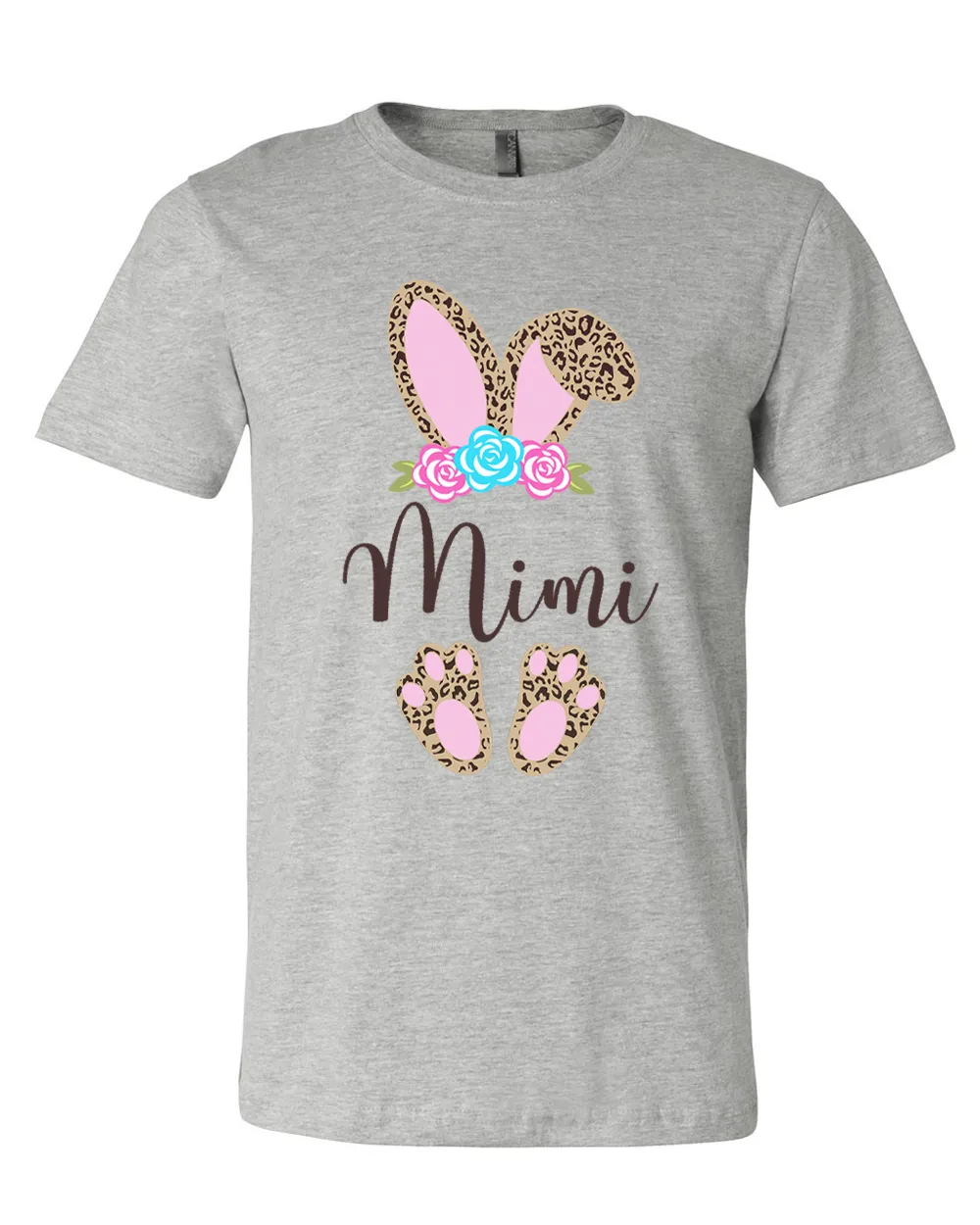 Cheetah Leopard Print Bunny Ears with Mimi Easter Tee