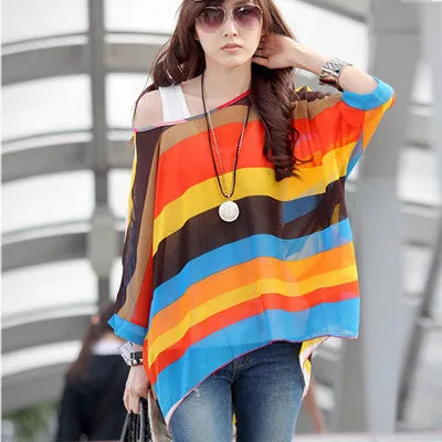 Chiffon Tops Novelty Ladies Floral Print Casual Loose Blouses Shirts Plus Size 4XL 5XL 6XL Women's Tops Blouses