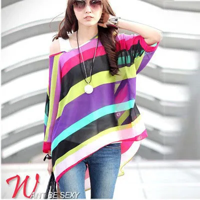 Chiffon Tops Novelty Ladies Floral Print Casual Loose Blouses Shirts Plus Size 4XL 5XL 6XL Women's Tops Blouses