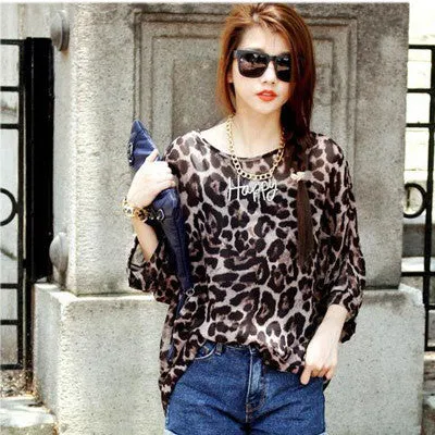 Chiffon Tops Novelty Ladies Floral Print Casual Loose Blouses Shirts Plus Size 4XL 5XL 6XL Women's Tops Blouses