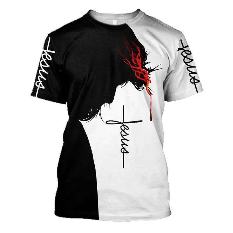 Christianartbag 3D T-Shirt, Christ Lion Warrior, Christian T-Shirt, Christian 3D T-Shirt, Unisex T-Shirt.