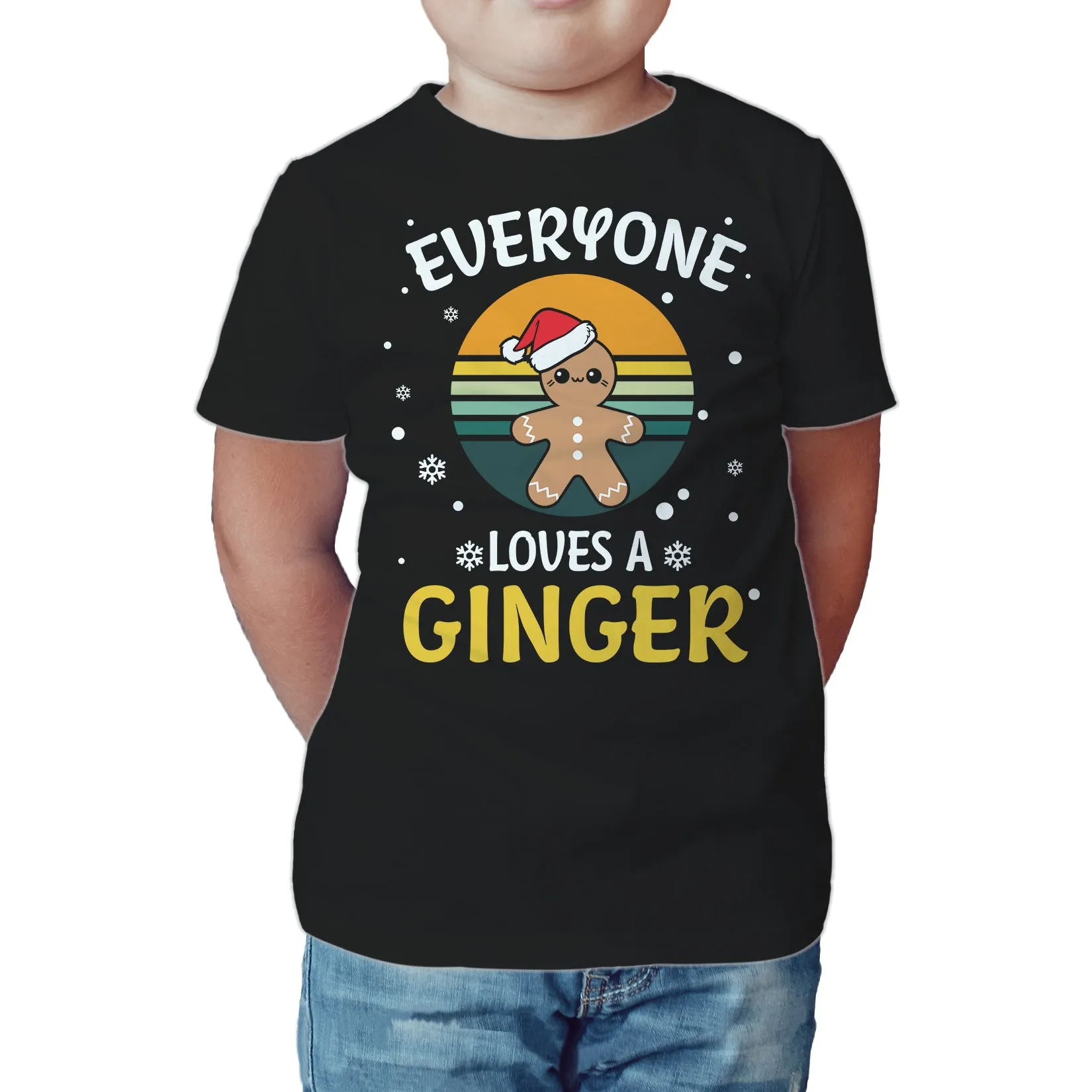 Christmas Ginger Everyone Loves Meme Fun Gingerbread Man Lol Kid's T-Shirt