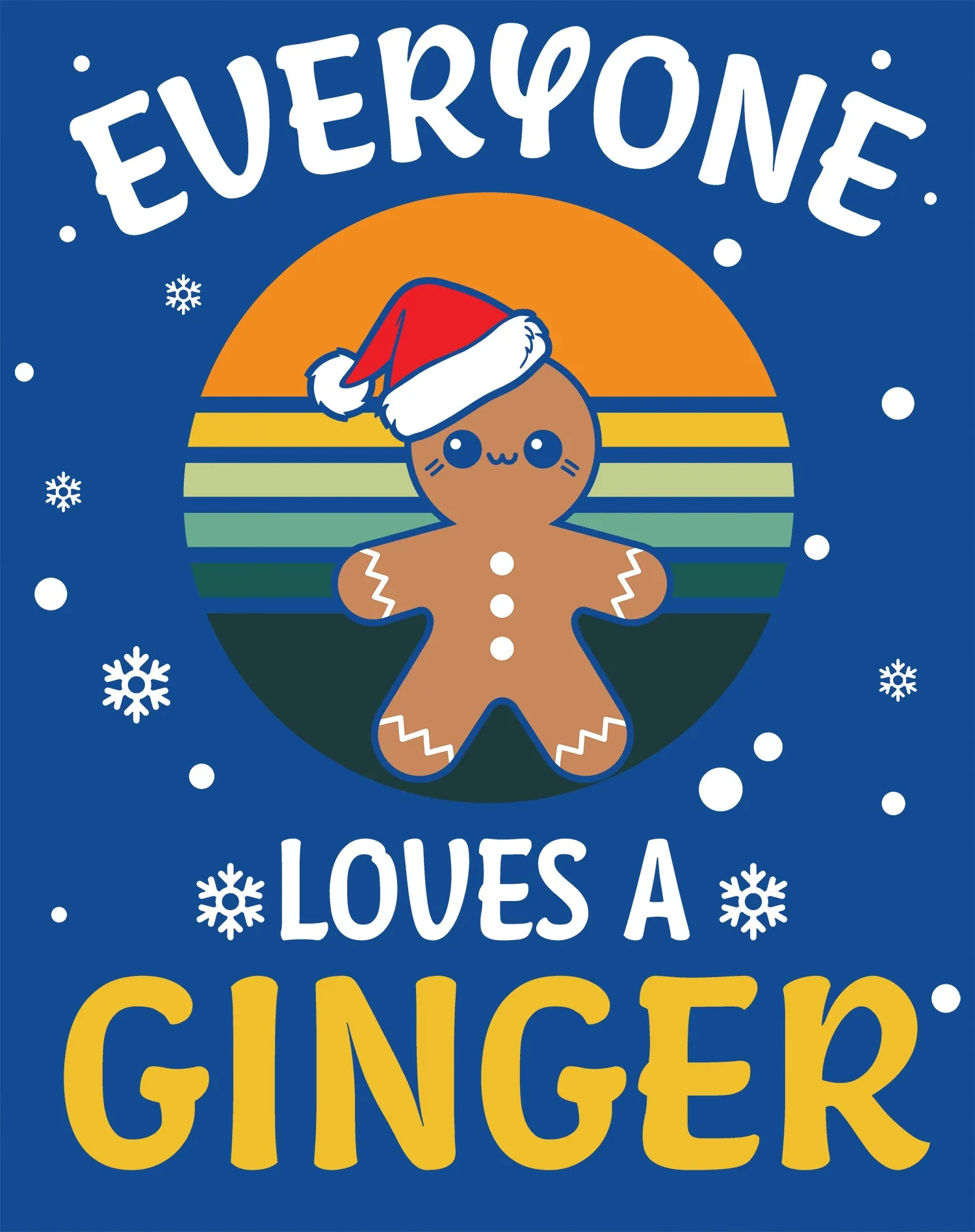 Christmas Ginger Everyone Loves Meme Fun Gingerbread Man Lol Kid's T-Shirt