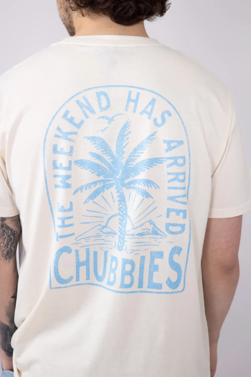 Chubbies Going In The Duffle T-Shirt for Men in Off White | 502251-07