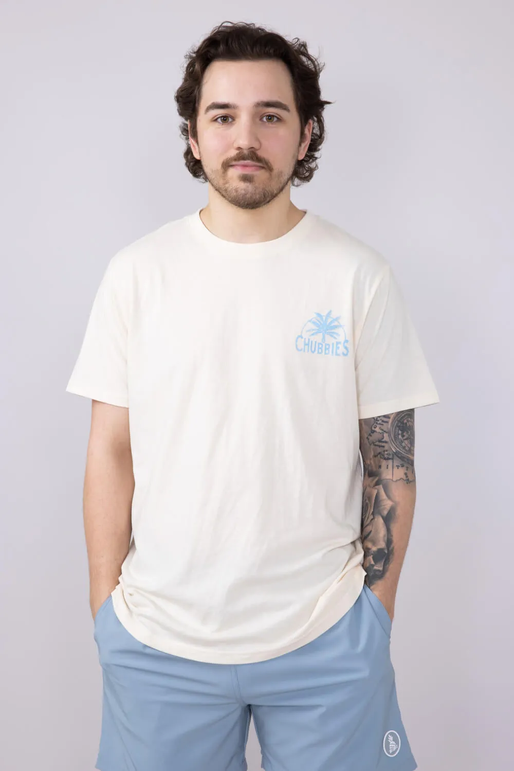 Chubbies Going In The Duffle T-Shirt for Men in Off White | 502251-07