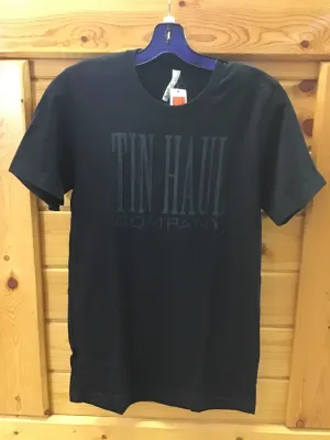 CL10-076-0501-0895-2XL-Black Tin Haul T Shirt Long Letters Logo