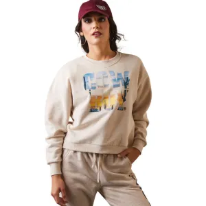 CL10043660-OATMEAL Crew Neck Sweatshirt - Cowboy