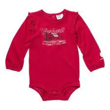 CL9846 Body Suit Graphic-Carhartt Girls Snowy Wonderland L/S