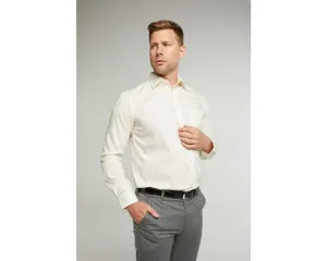 Classic Easy Care Long Sleeve Shirt - Cream