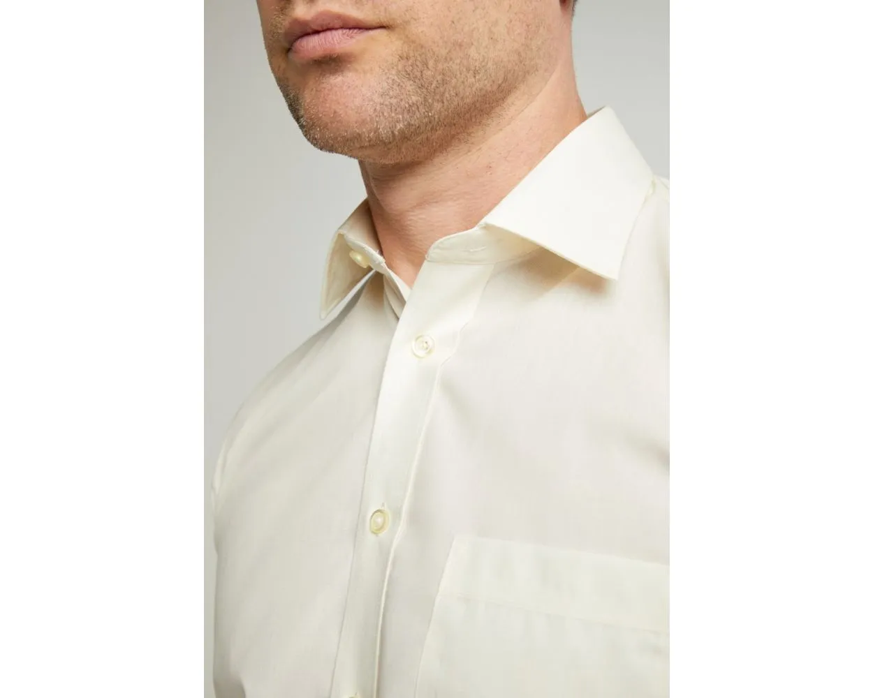 Classic Easy Care Long Sleeve Shirt - Cream