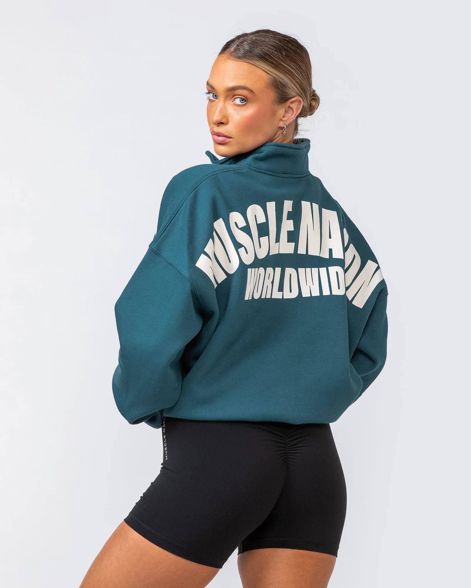 Classic Quarter Zip  - Tidal Teal