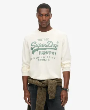Classic Vintage Logo Graphic Long Sleeve Top | Ecru