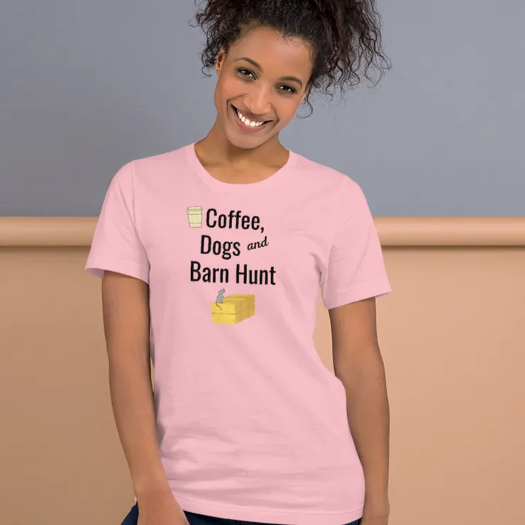 Coffee, Dogs & Barn Hunt T-Shirts - Light