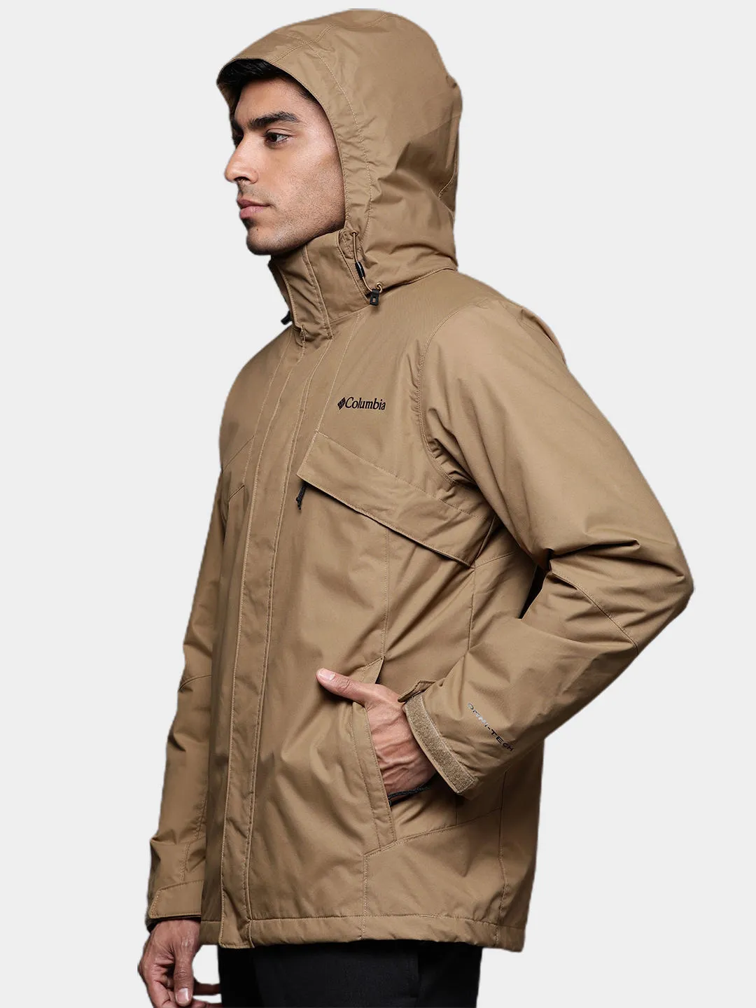 Columbia Men Brown Bugaboo II Fleece Interchange Jacket