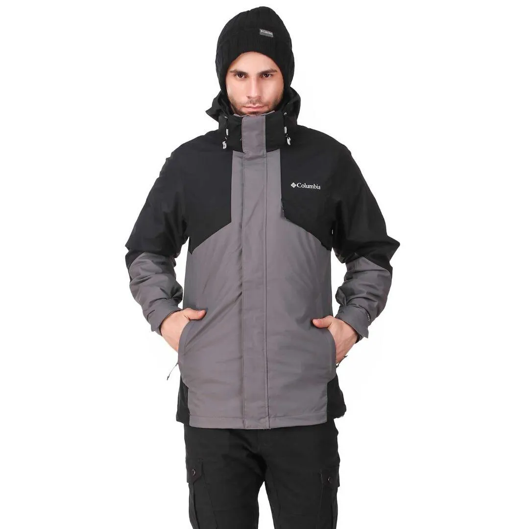 Columbia Men Grey Bugaboo II Fleece Interchange Jacket