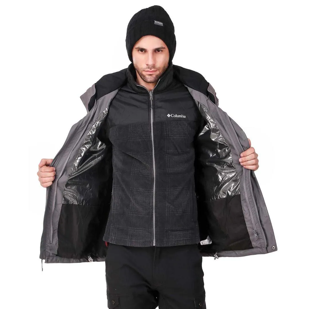 Columbia Men Grey Bugaboo II Fleece Interchange Jacket