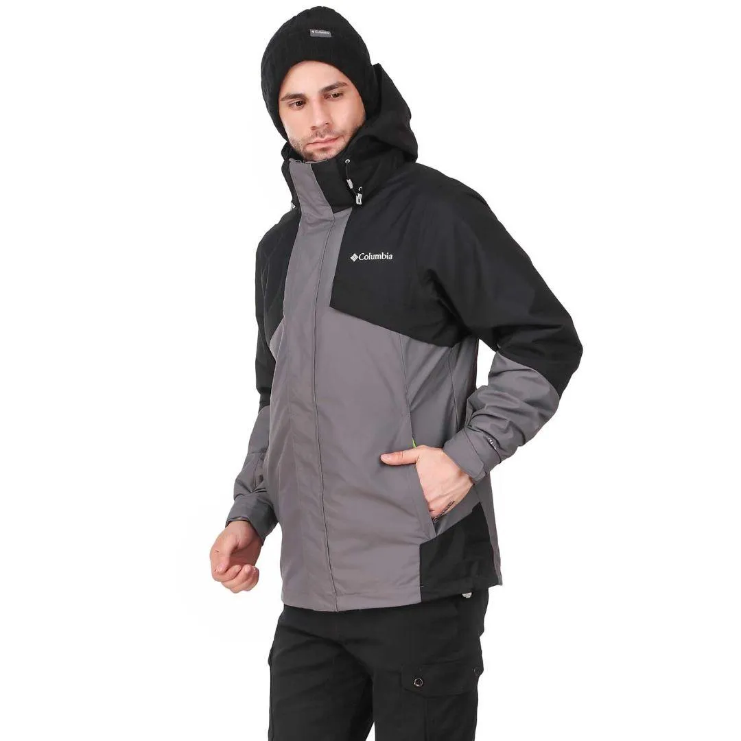 Columbia Men Grey Bugaboo II Fleece Interchange Jacket