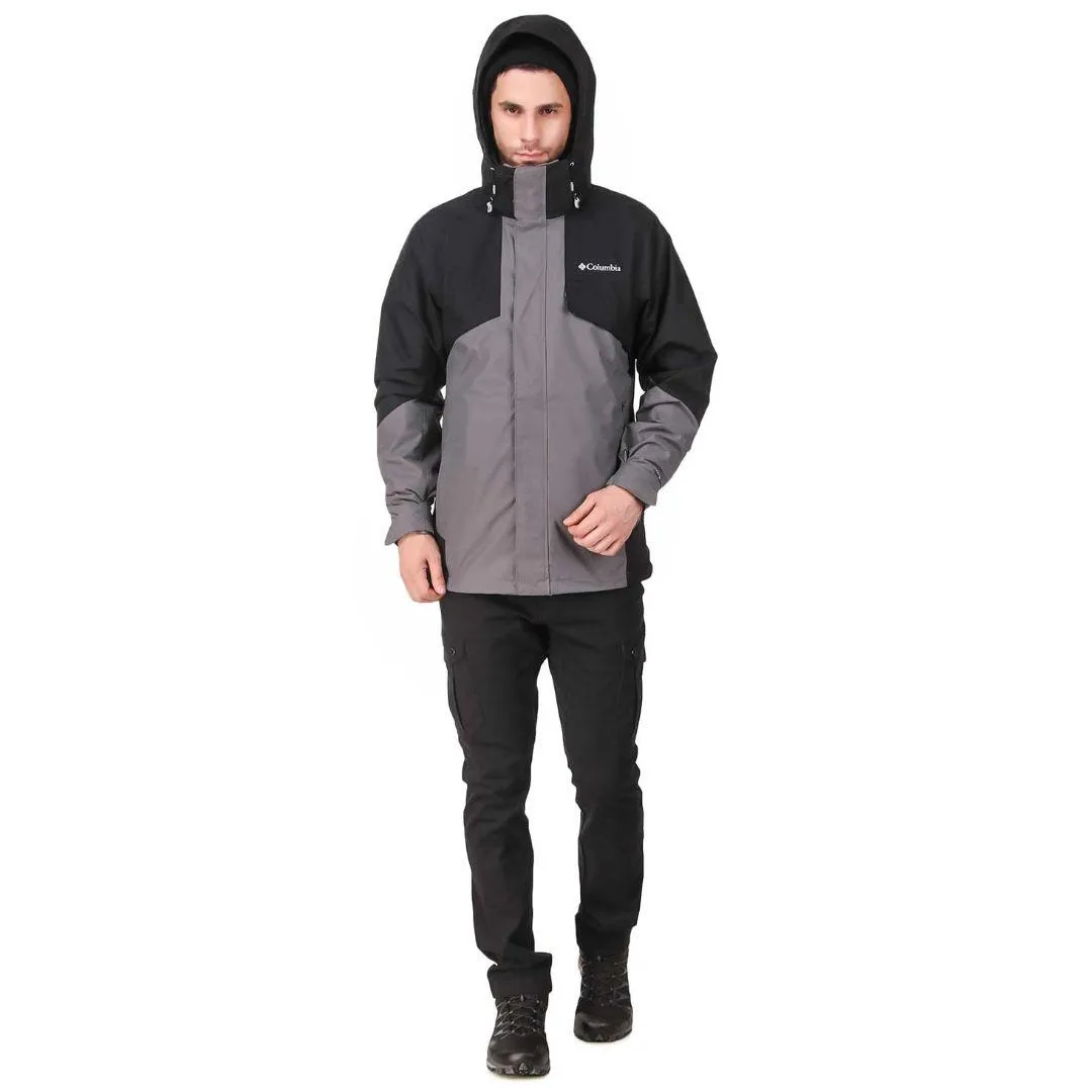 Columbia Men Grey Bugaboo II Fleece Interchange Jacket