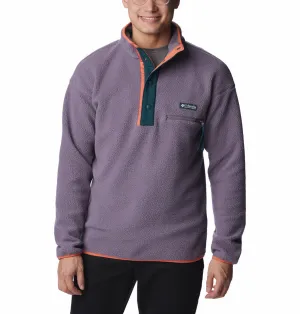 Columbia Men Purple Helvetia Half Snap Fleece Top