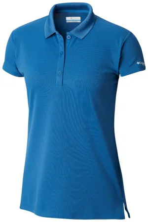 Columbia PFG Innisfree Short Sleeve Womens Polo Shirt Impulse Blue